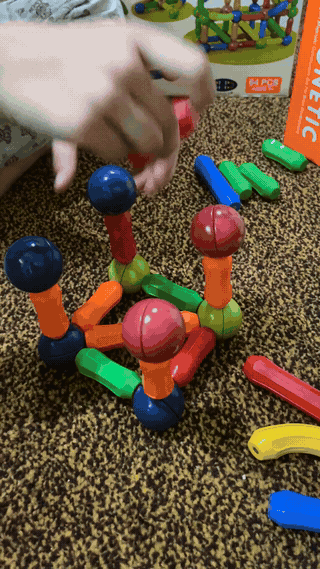 Magnetic Building Blocks Educational Set demo