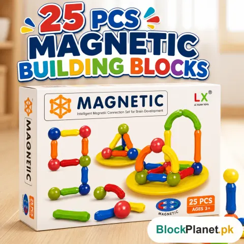 Magnetic Building Blocks Educational Set