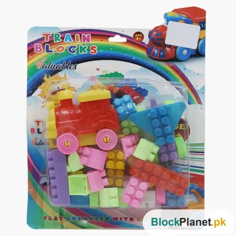 Valuables Train Block Set - Multi Color