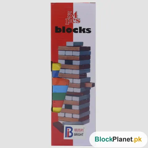 Jenga Colorful Stacking Block - Multi Color