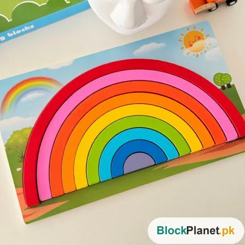 Wooden Rainbow Building Blocks | 2025-2