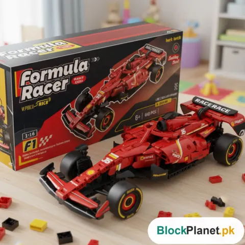 F1 Formula Racer Building Block Car (639 Pcs)