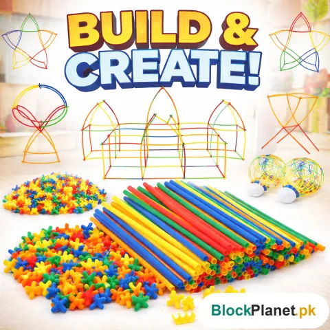 Super Bamboo Sticks, Building Block Sticks For Kids