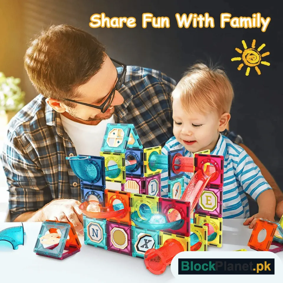 Magnetic Pipeline Building Blocks for Kids
