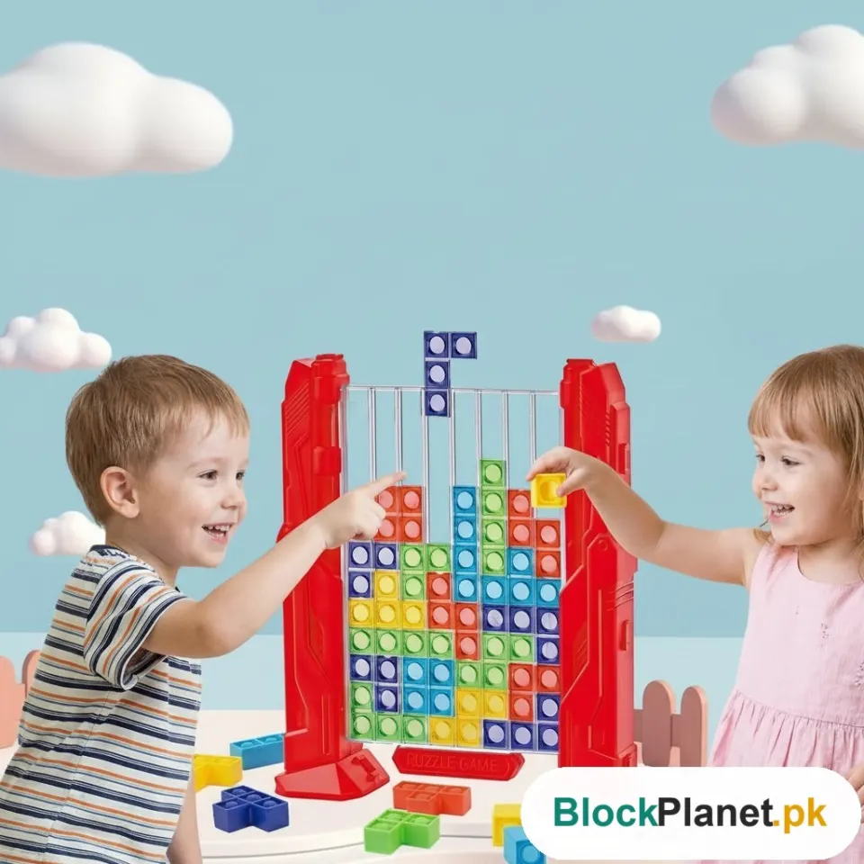 Children's Stacking Puzzle Building Blocks Tower For Kids