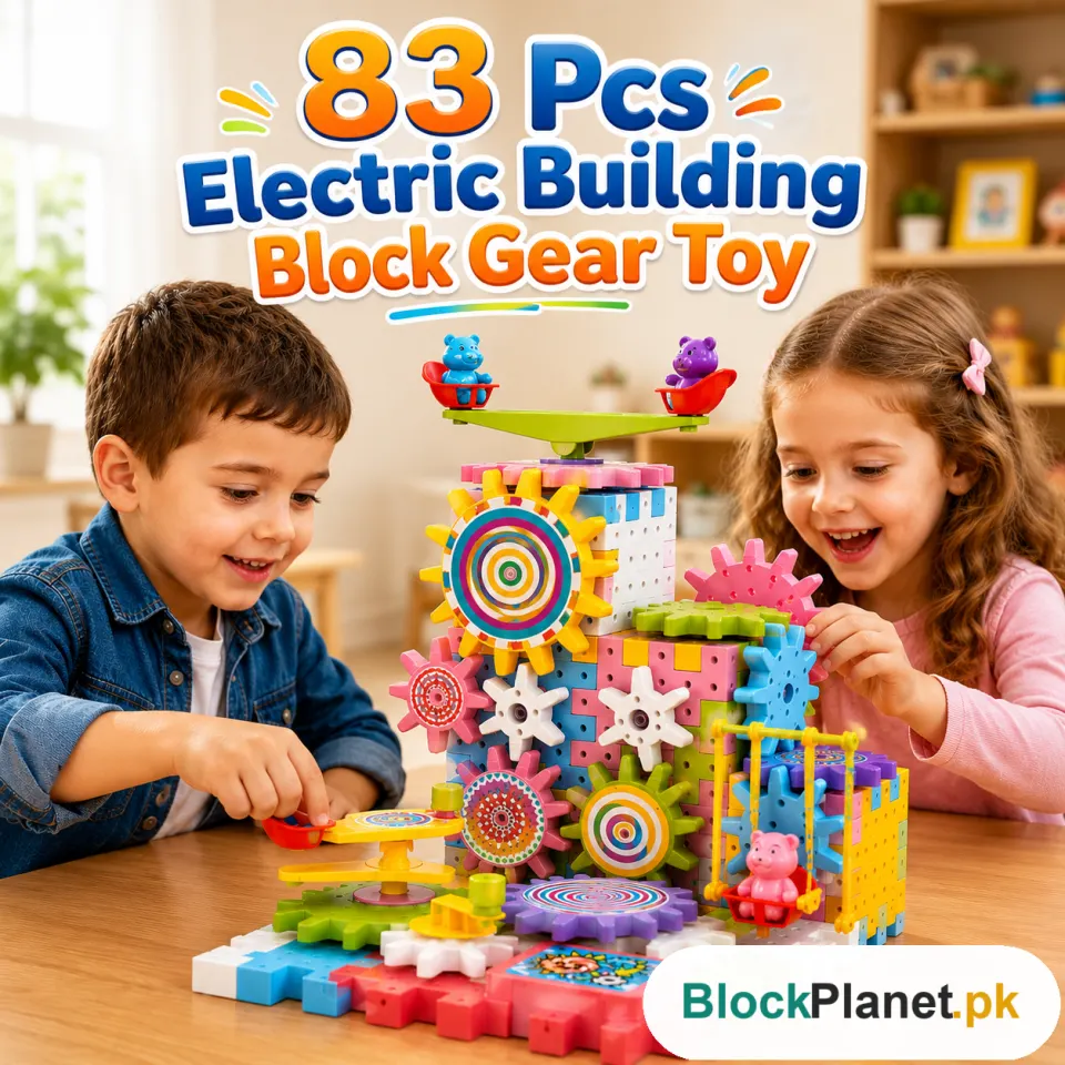 Electric Building Block Gear Set (83pcs set)